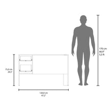 Escritorio Mellier, Blanco Duqueza, con Amplia Superficie de Trabajo ZF