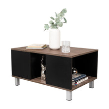 Mesa de Centro Tonny, Avellana y Wengue, con Un Entrepaño Inferior