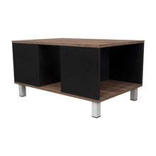 Mesa de Centro Tonny, Avellana y Wengue, con Un Entrepaño Inferior