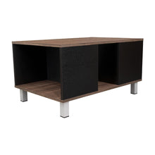 Mesa de Centro Tonny, Avellana y Wengue, con Un Entrepaño Inferior