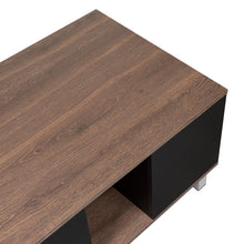 Mesa de Centro Tonny, Avellana y Wengue, con Un Entrepaño Inferior