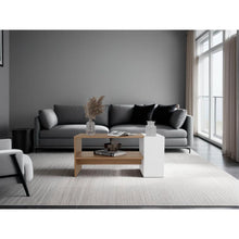 Mesa de Centro Arion, Fresno Europeo, Con amplio espacio para decoración ZF