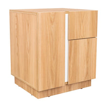 Mesa de Noche Carmi, Fresno Europeo y Blancco Duqueza