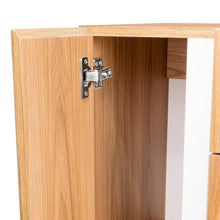 Mesa de Noche Carmi, Fresno Europeo y Blancco Duqueza