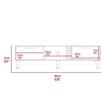 Mesa para TV Vanez, Capri y Fresno Europeo, con dos puertas abatibles 70"