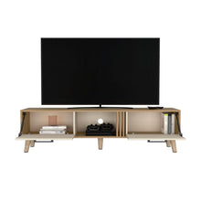 Mesa para TV Vanez, Fresno Europeo y Capri, con dos puertas abatibles 70"