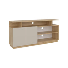 Mesa Para Tv Hope , Fresno Europeo y Capri, con espacio para TV de 65"