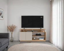 Mesa Para Tv Hope , Fresno Europeo y Capri, con espacio para TV de 65"