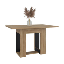 Mesa para Comedor Volder, Fresno Europeo y Wengue, con Amplia Superficie, No Incluye Sillas