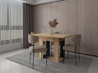 Comedor Volder, Fresno Europeo y Wengue, con Amplia Superficie