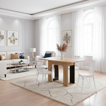 Combo Mopry, Incluye Comedor y 4 Sillas En Color Blanco