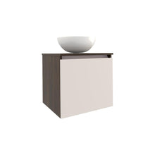 Mueble Para Lavamanos Ganet, Nogal Europeo y Capri, Incluye Lavamanos Corona en Porcelana Sanitaria