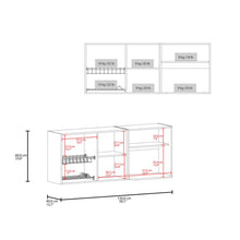 Gabinete Superior Kazán, Kronos Wengue, con Dos Puertas y Espacio Para Ubicar Microondas ZF