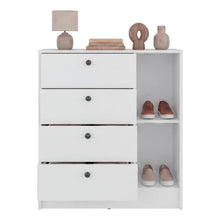 Organizador Havana, Blanco, con superficie para ubicar objetos decorativos ZF