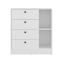 Organizador Havana, Blanco, con superficie para ubicar objetos decorativos ZF