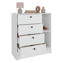 Organizador Havana, Blanco, con superficie para ubicar objetos decorativos ZF