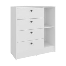 Organizador Havana, Blanco, con superficie para ubicar objetos decorativos ZF