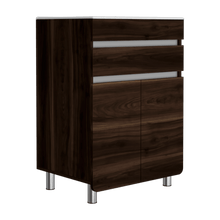 Mueble para Lavamanos Aluvy Talla L, Caoba y Gris, con Gran Capacidad de Almacenamiento 60