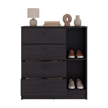 Organizador Havana, Wengue, con superficie para ubicar objetos decorativos ZF