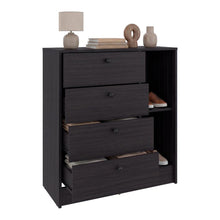 Organizador Havana, Wengue, con superficie para ubicar objetos decorativos ZF