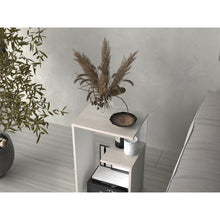 Mesa Auxiliar Evert, Tivoli y Blanco Duqueza, con diseño moderno y espacio para ubicar objetos