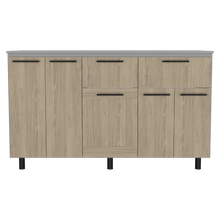 Gabinete Inferior Kazán 150, Beige y Gris, con Gran Capacidad de Almacenamiento