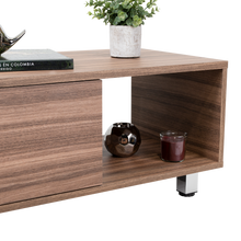 Mesa de Centro Toren, Avellana, con un Entrepaño ZF