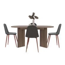 Mesa para Comedor Ted, Avellana, con Amplia Superficie, No Incluye Sillas