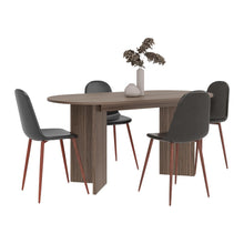 Mesa para Comedor Ted, Avellana, con Amplia Superficie, No Incluye Sillas
