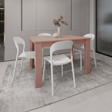 Combo Nova, Incluye comedor y 4 Sillas Con espaldar Color Blanco