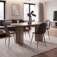 Mesa para Comedor Ted, Avellana, con Amplia Superficie, No Incluye Sillas