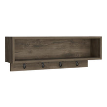 Estante Superior Auxiliar Manhattan, Nogal, con un entrepaño