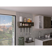 Estante Superior Auxiliar Manhattan, Nogal, con un entrepaño