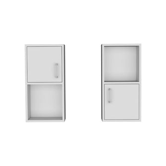 Gabinete de Baño Aqua 4, Blanco, con Puerta Abatible X2 ZF