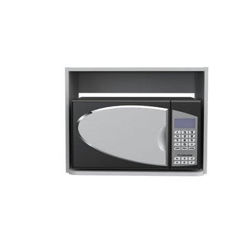 Mueble Auxiliar Lirio, Blanco Duqueza, con Espacio Para Microondas
