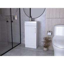 Mueble para Lavamanos Oporto, Blanco, con Una Puerta Abatible ZF