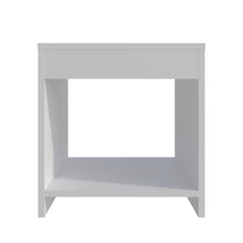 Mesa de Noche Crotam, Blanco, con diseño moderno ZF