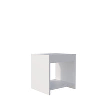 Mesa de Noche Crotam, Blanco, con diseño moderno ZF