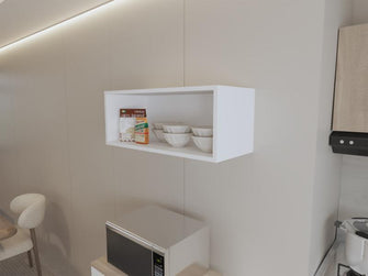 Gabinete Auxiliar de Cocina Galan, Blanco, con diseño moderno ZF