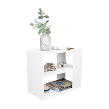 Mesa Auxiliar Graden, Blanco, con diseño minimalista