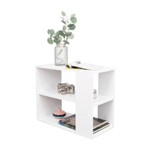 Mesa Auxiliar Graden, Blanco, con diseño minimalista