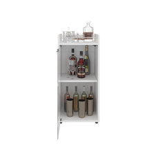 MiniBar Theba, Blanco Duqueza, con espacio para botellas de vino y copas ZF