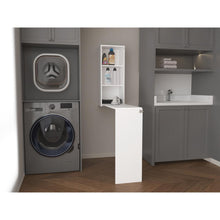 Mesa Para Planchar Plegable a la Pared Vesper, Blanco, con Amplia Superficie Baja Para Almacenamiento ZF