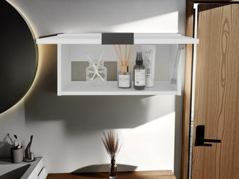 Gabinete de Baño Elsah, Kronos Blanco, con espacio para colocar objetos ZF