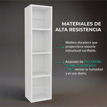 Alacena de Pared Pequeño Minimalista, Blanco, sin puertas, para implementos de aseo ZF
