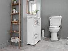 Gabinete de Baño Wiley, Kronos Blanco, con un entrepaño y espacio para ubicar objetos decorativos ZF