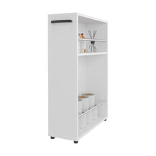 Gabinete de Baño Wiley, Kronos Blanco, con un entrepaño y espacio para ubicar objetos decorativos ZF