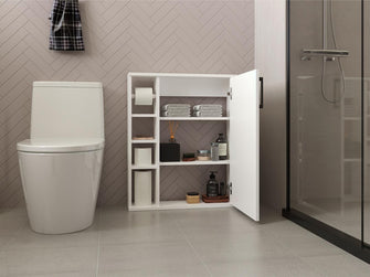Gabinete de Baño Meller, Kronos Blanco, con espacio para colocar objetos ZF