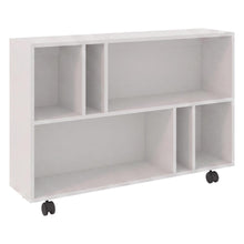 Mesa Auxiliar Jorge, Blanco, con Espacio para Guardar Objetos Como Libros y Decoración ZF
