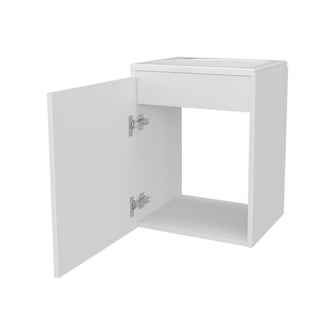 Mueble Lavamanos Saju, Blanco Duqueza, Incluye Lavamanos Plastiglas Floresta ZF